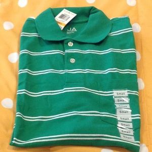 NWT green golf polo shirt, size small.